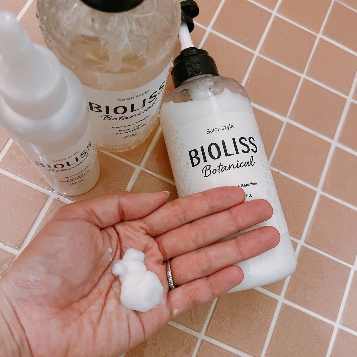 SSビオリス ボタニカル シャンプー/ヘアコンディショナー(ディープモイスト)/SSビオリス/市販シャンプーを使ったクチコミ(5枚目)