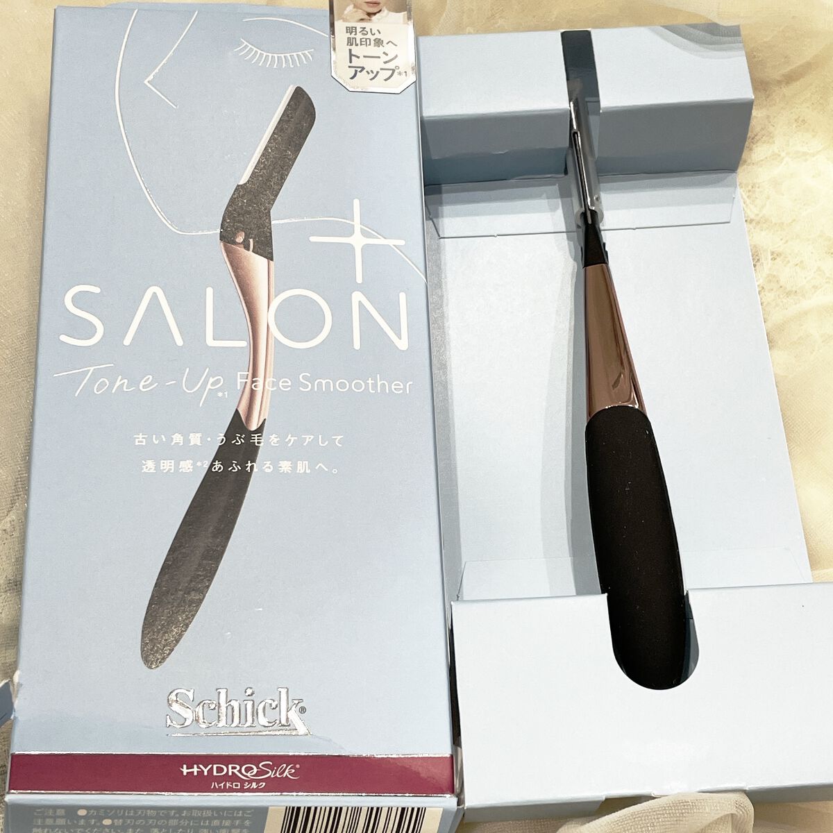 サロンプラス トーンアップ フェイススムーサー ホルダー（刃付き）/サロンプラス/シェーバーを使ったクチコミ（1枚目）