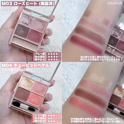 シルキースフレアイズ(マットタイプ)/キャンメイク/アイシャドウパレットを使ったクチコミ(3枚目)