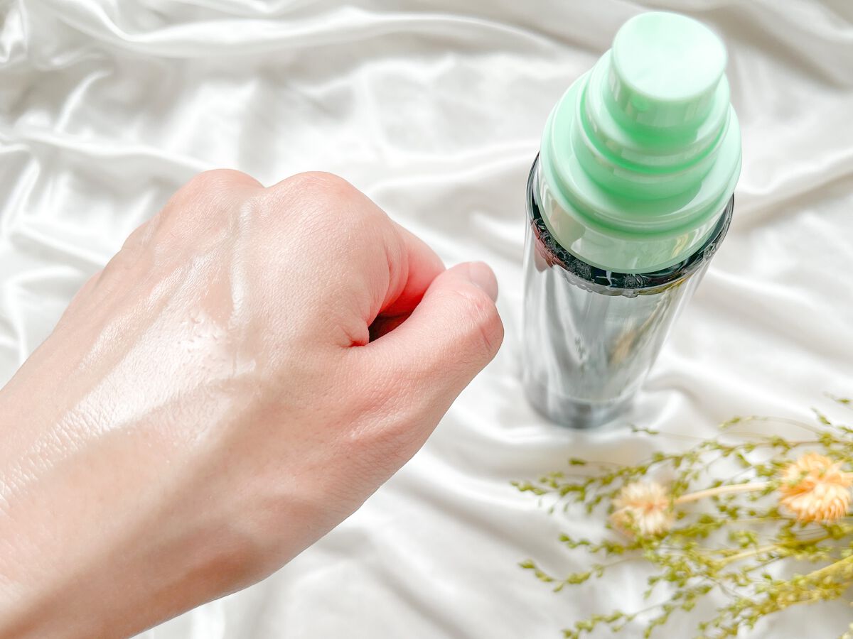 エニウェイ ローション グリーンシトラスの香り/RISM/ミスト状化粧水を使ったクチコミ（2枚目）