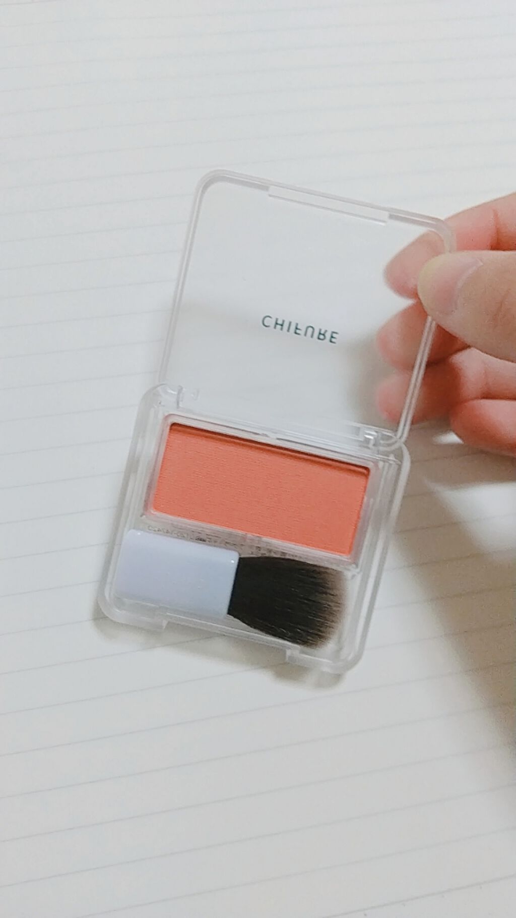 パウダー チーク/ちふれ/パウダーチークを使ったクチコミ(2枚目)