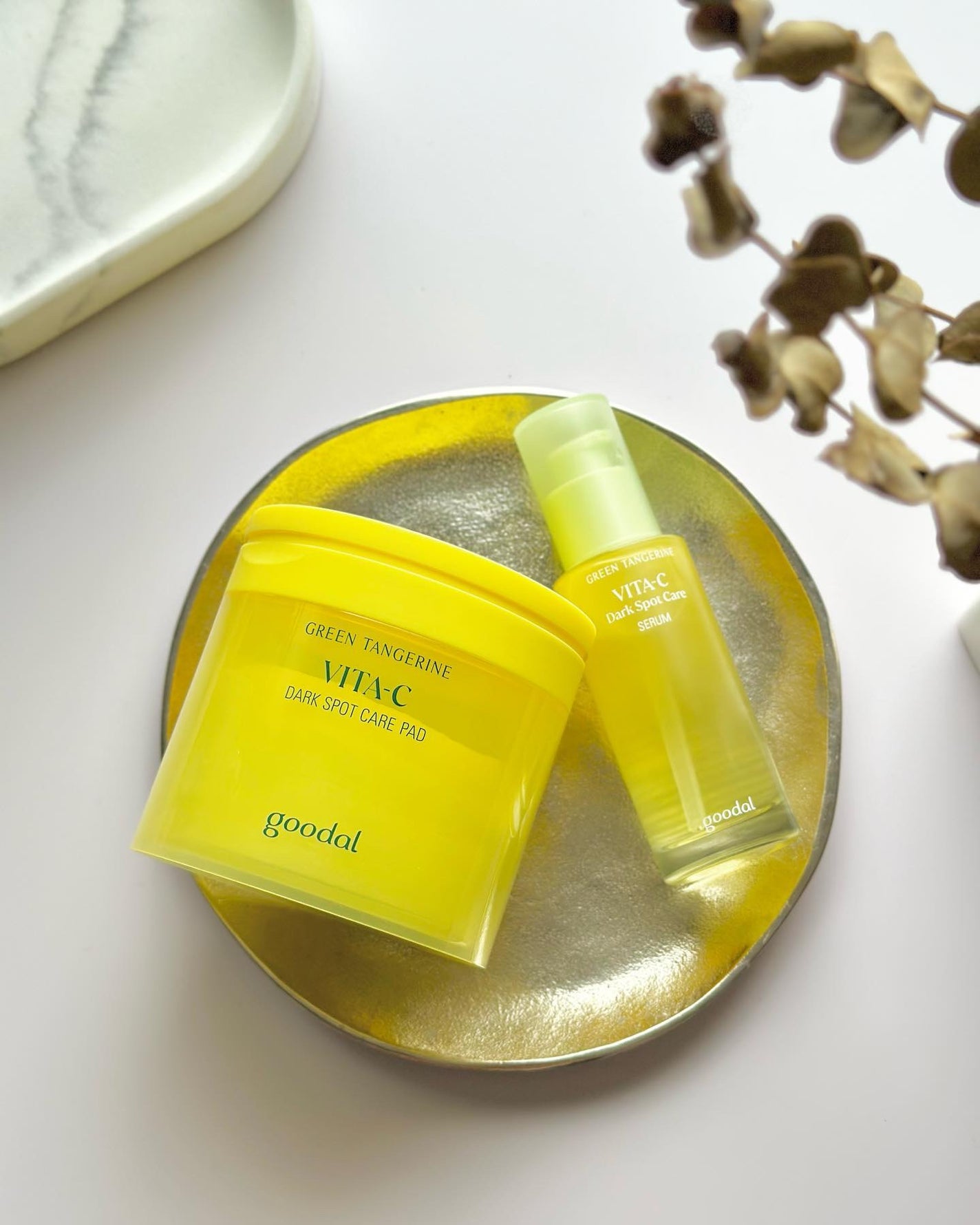 グリーンタンジェリン ビタC ダークスポットケアセラム/goodal/美容液を使ったクチコミ(5枚目)
