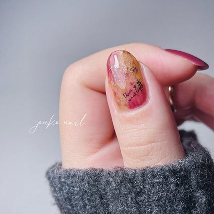 TONE DROP ネイルポリッシュ 031 WineO’clock/D-UP/マニキュアを使ったクチコミ(3枚目)