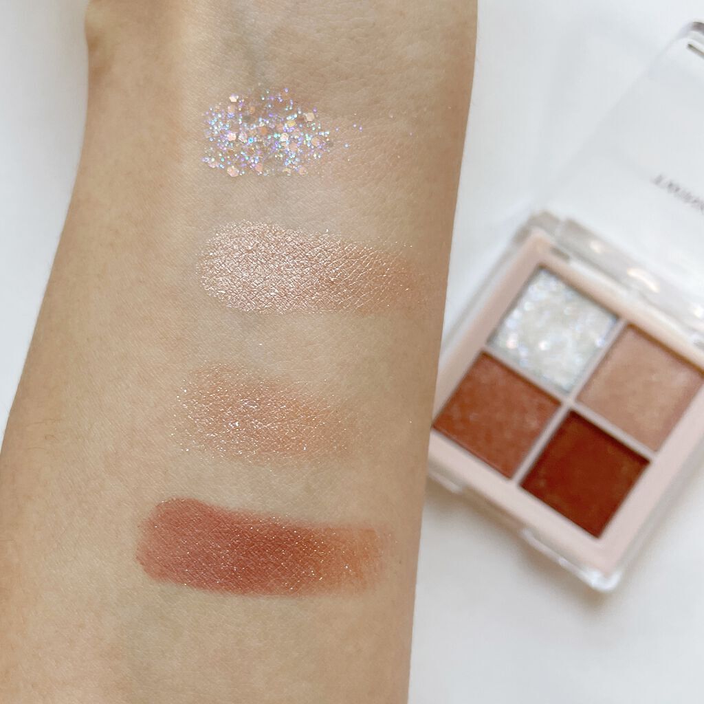 TWINKLE POP Pearl Flex Glitter Eye Palette/CLIO/アイシャドウパレットを使ったクチコミ(3枚目)
