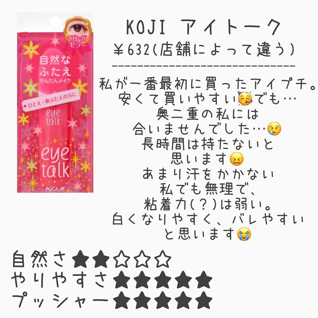 アイトーク/アイトーク/二重まぶた用アイテムを使ったクチコミ（3枚目）