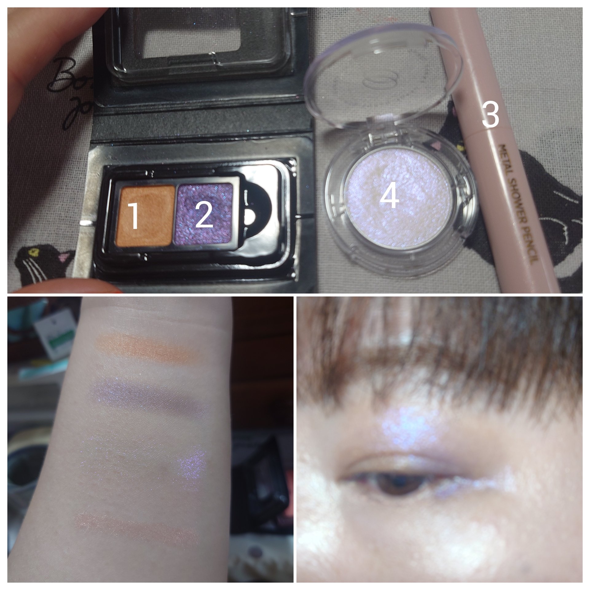 グロウコントゥアリングハイライターパレット/wakemake/パウダーハイライトを使ったクチコミ（2枚目）