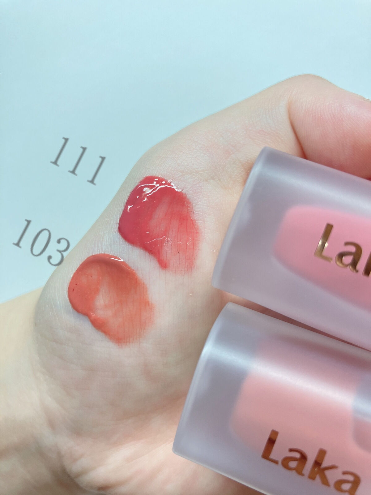 フルーティーグラムティント/Laka/リップティントを使ったクチコミ（2枚目）