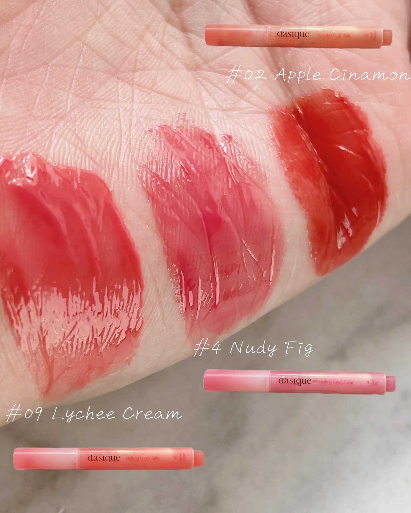 メルティングキャンディーバーム/dasique/口紅を使ったクチコミ（3枚目）