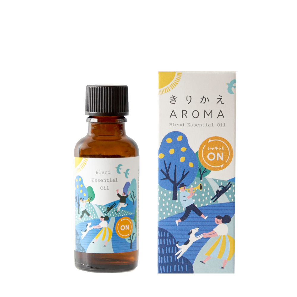 きりかえアロマ ブレンドエッセンシャルオイル シャキッとオン 30ml