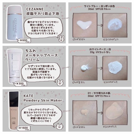 皮脂テカリ防止下地/CEZANNE/化粧下地を使ったクチコミ(2枚目)