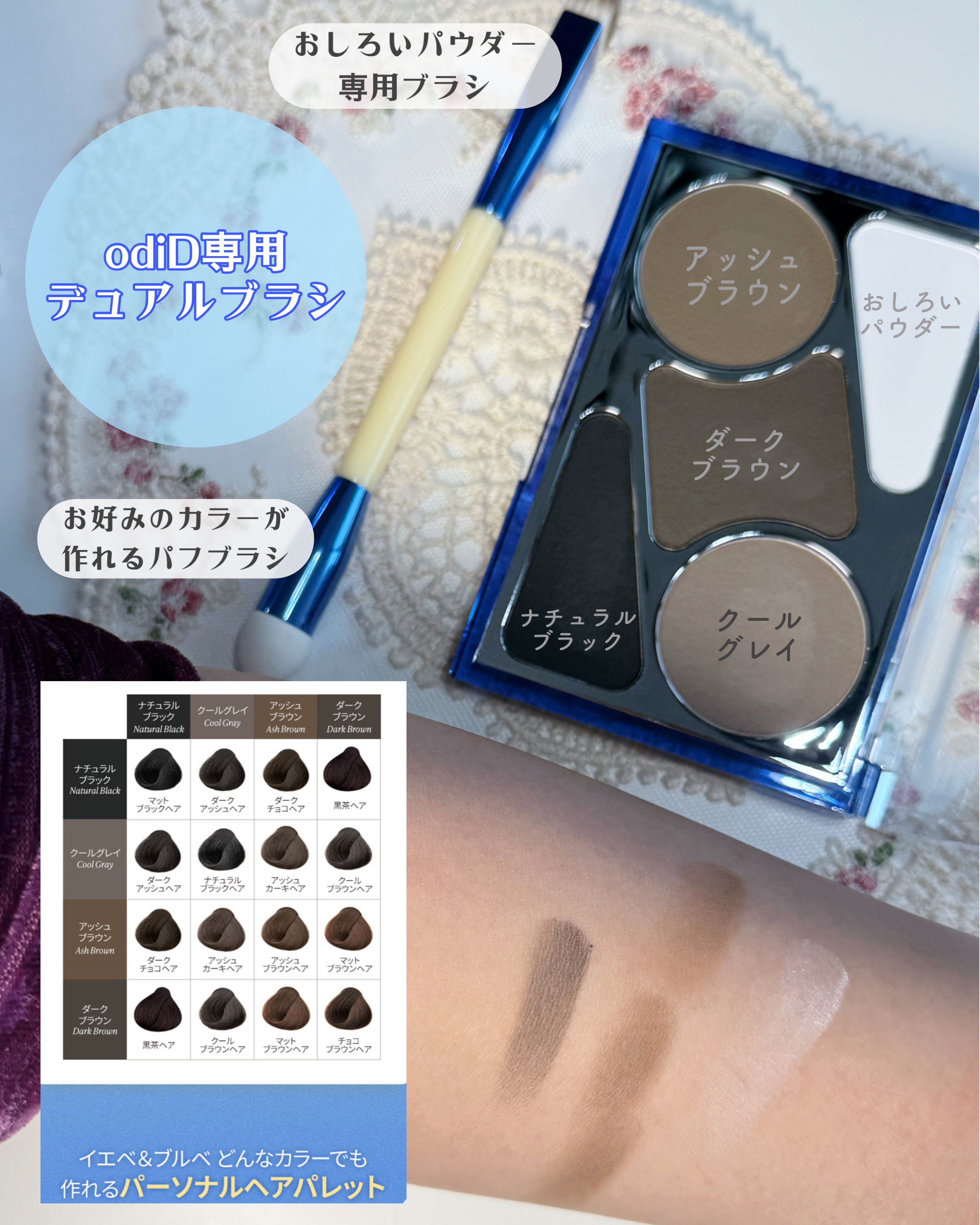 アーティストライン　ヘアコンシーラーパレット/odiD/その他スタイリングを使ったクチコミ（2枚目）