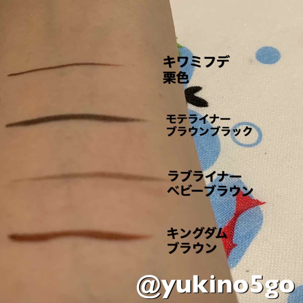 キワミフデ リキッドアイライナー 墨色/KIWAMIFUDE/リキッドアイライナーを使ったクチコミ（3枚目）