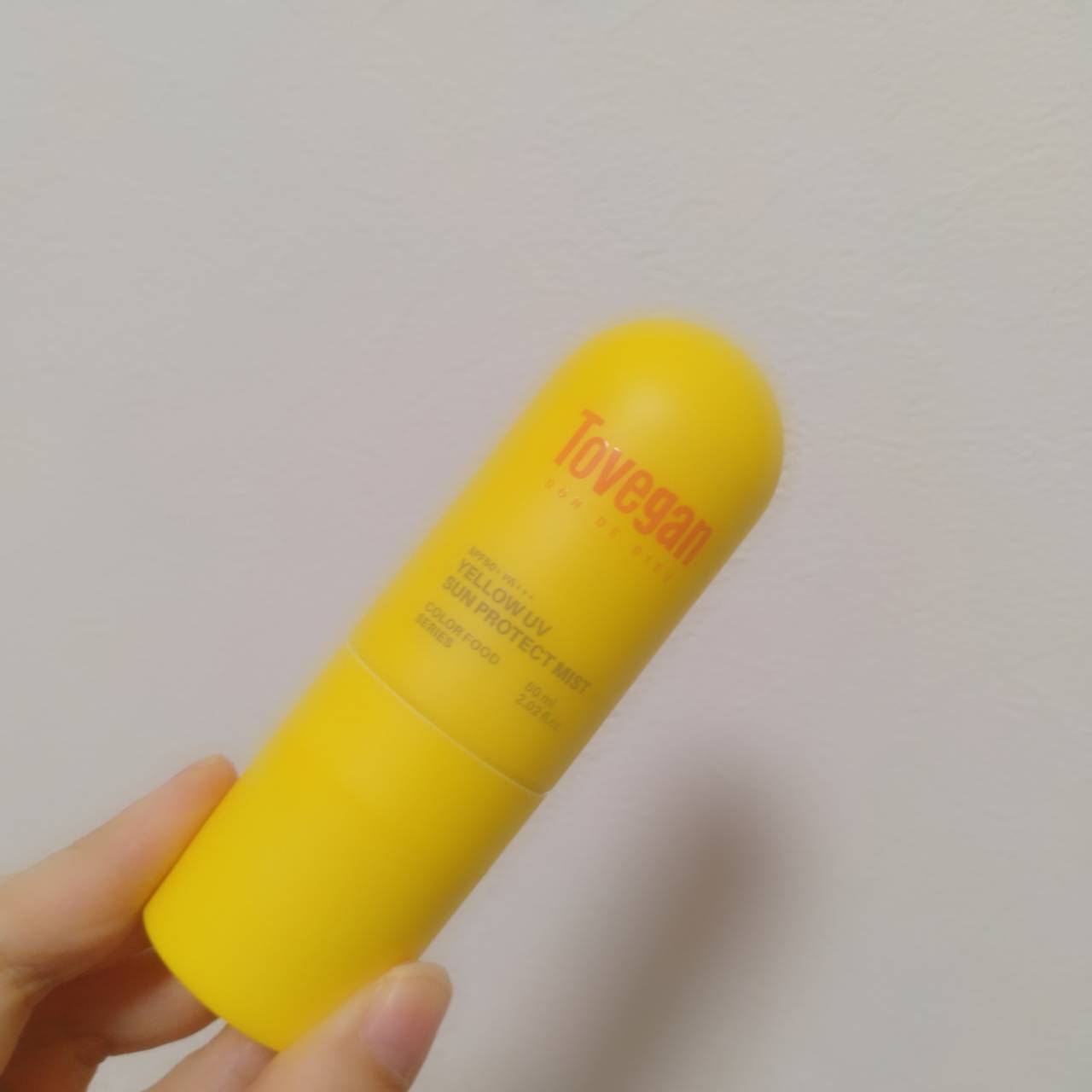 カラーフードシリーズ イエローUVサンプロテクトミスト SPF50+ PA+++/Tovegan/日焼け止めミスト・スプレーを使ったクチコミ（1枚目）