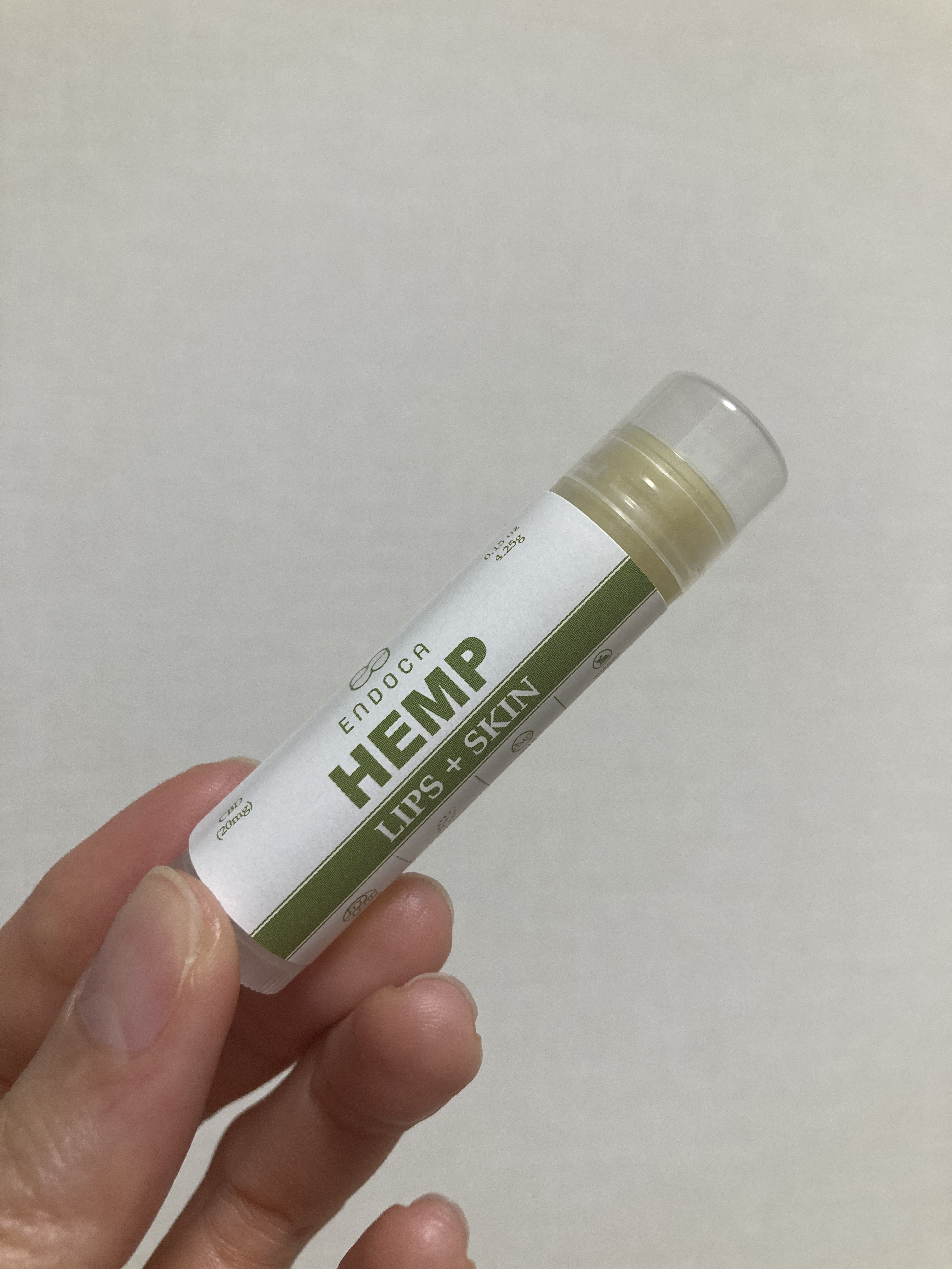 CBD Lips + Skin 20mg CBD/ENDOCA/リップクリームを使ったクチコミ（3枚目）