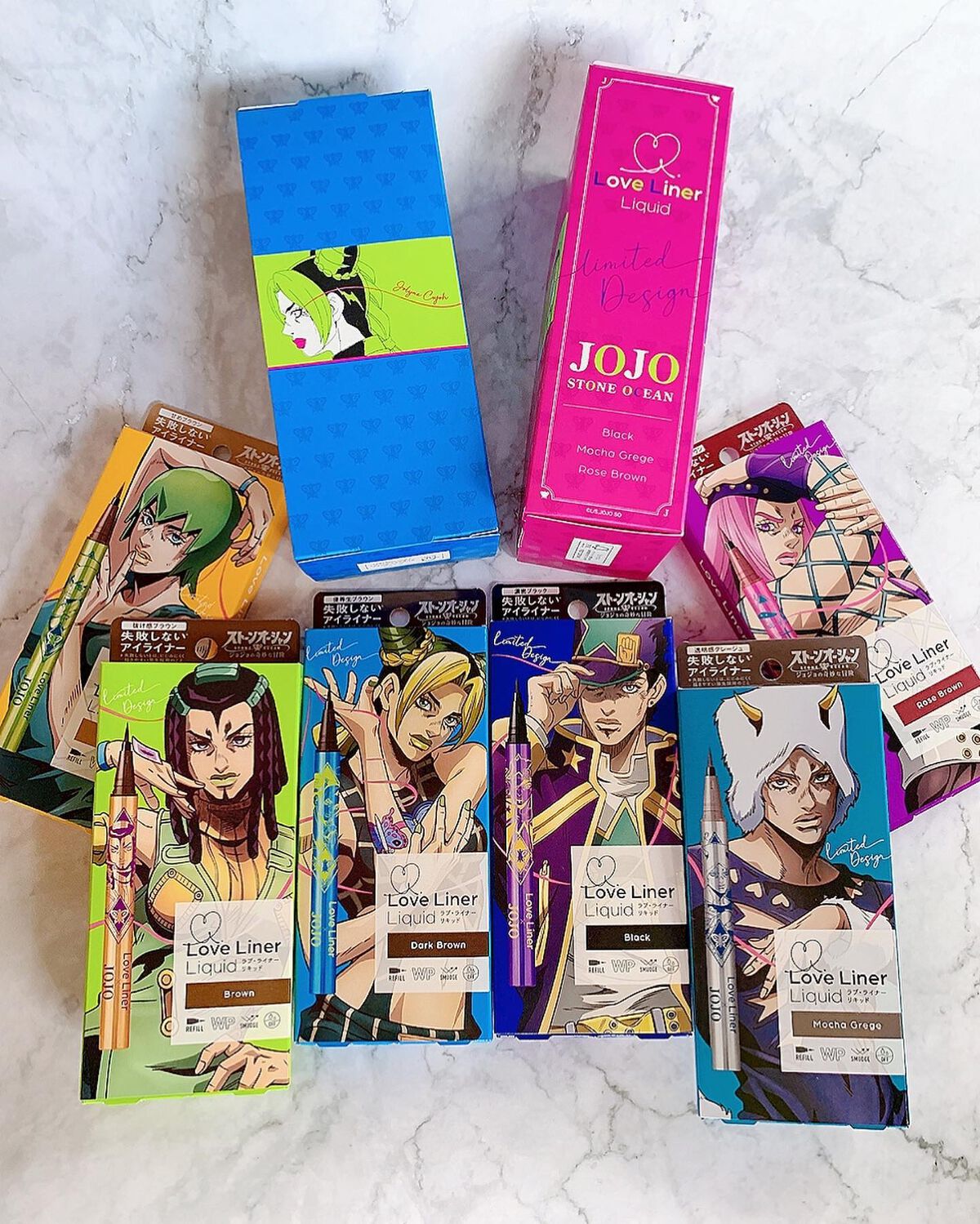 ジョジョ×ラブライナーコラボ アイライナー6本セット アクリルスタンド