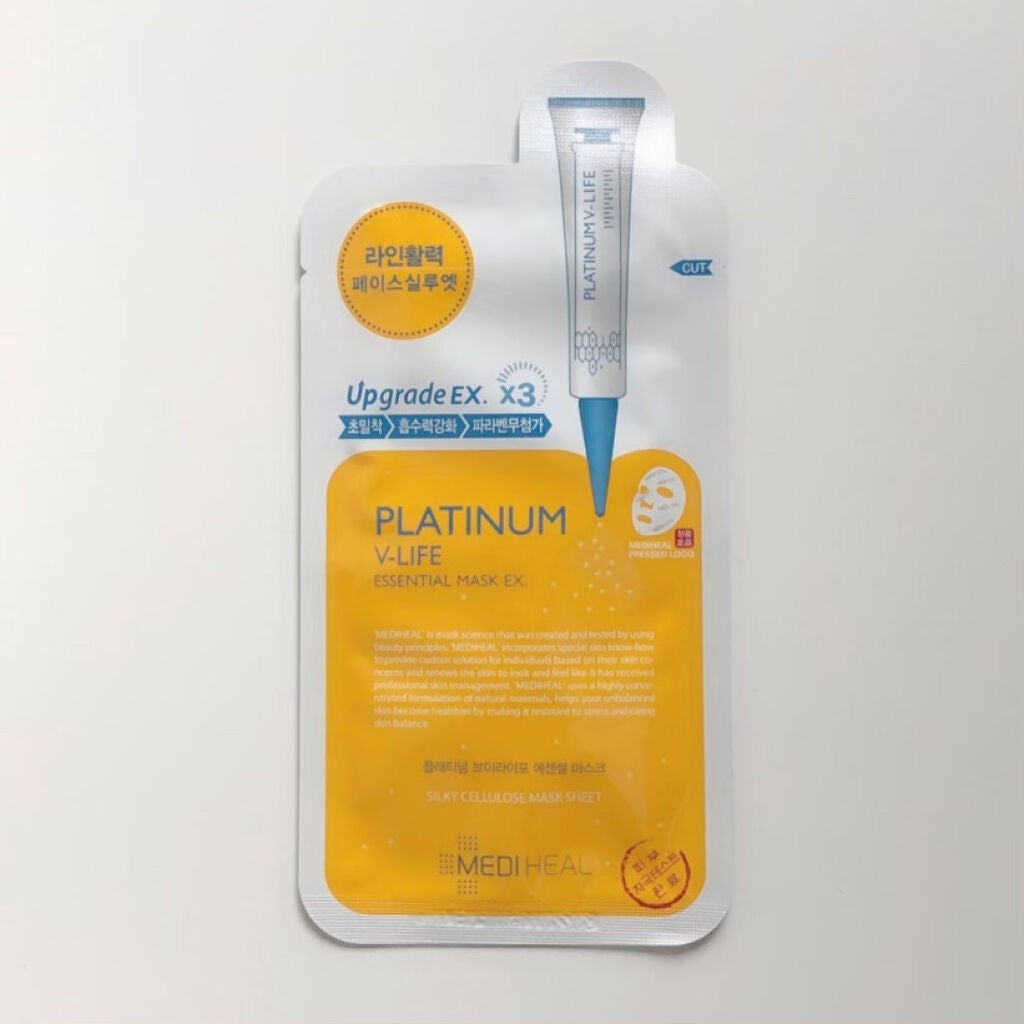 プラチナム V-LIFE エッセンシャルマスク EX/MEDIHEAL/シートマスク・パックを使ったクチコミ(1枚目)
