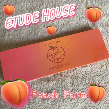 
●ETUDE   HOUSE●
　play color eyes
🍑#Peach Farm🍑


The女の子って感じの明るめ
コーラルなピーチ色🍑≡( ⊂ ˆωˆ )⊃

めっかわ🥺💗
春夏に使いた