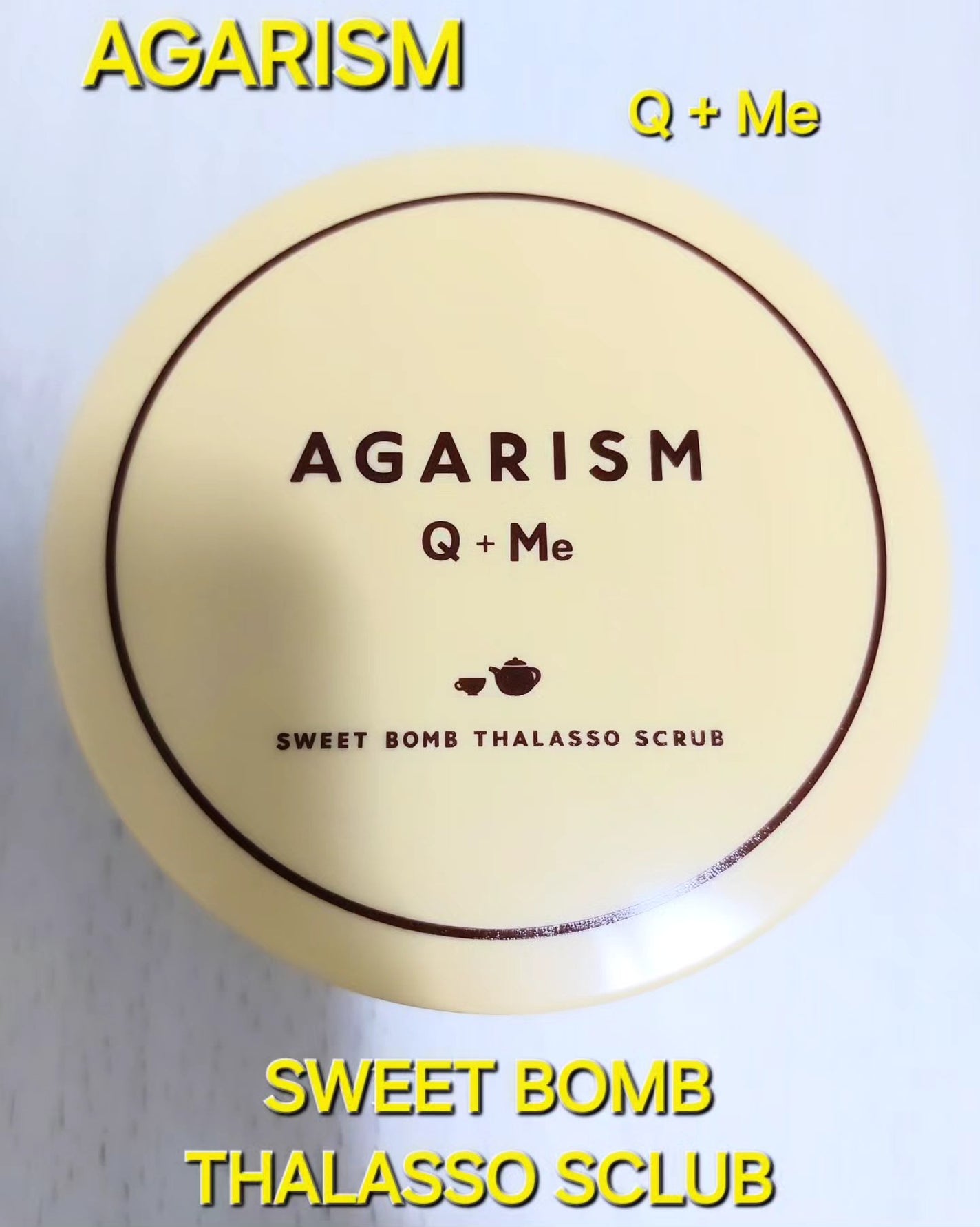 Q+Me スウィートボムタラソスクラブレモンティーの香り/AGARISM/バストケア・ヒップケアを使ったクチコミ(1枚目)