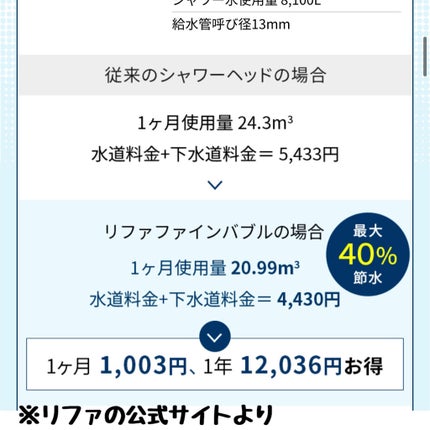 ReFa FINE BUBBLE/ReFa/シャワーヘッドを使ったクチコミ(8枚目)