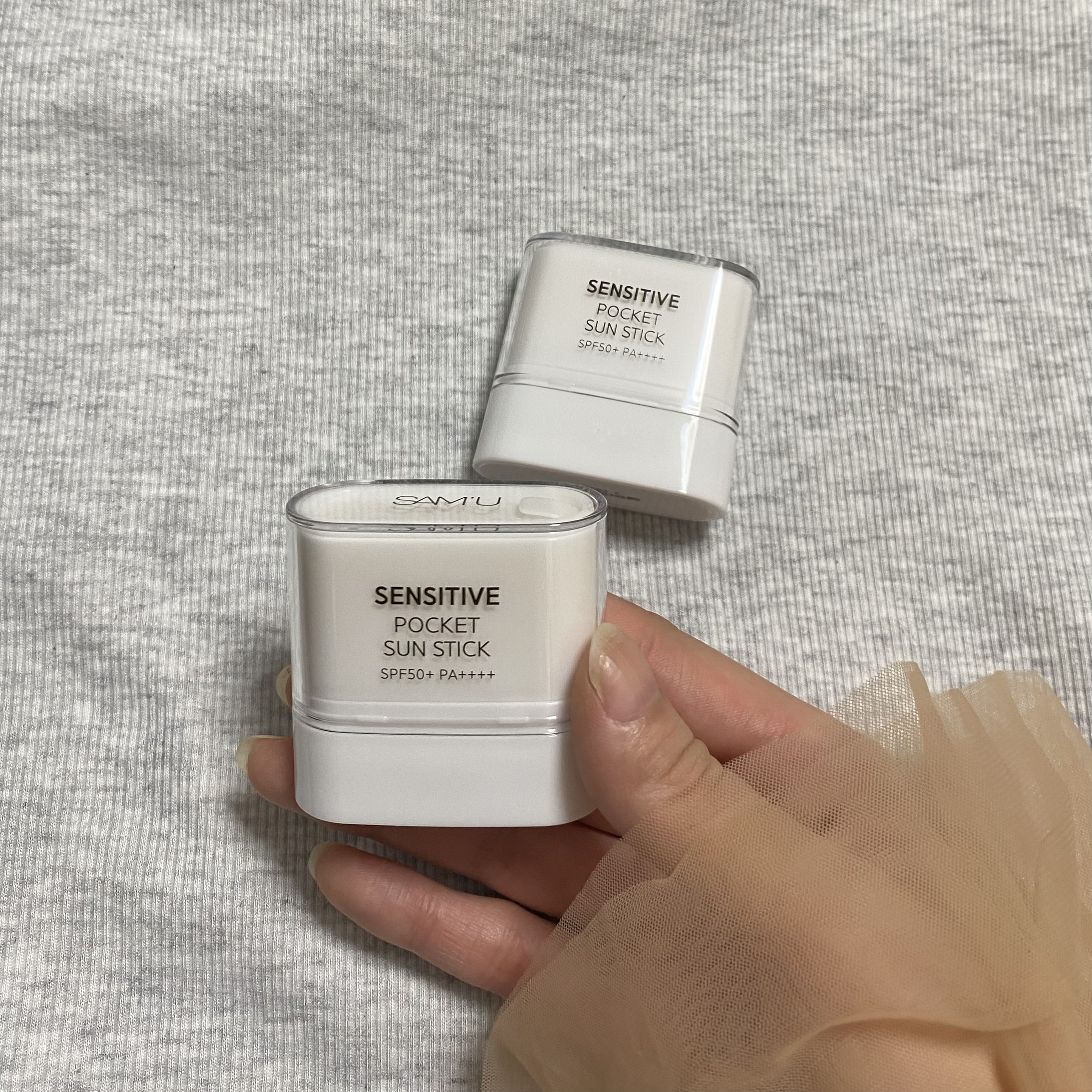 センシティブポケットサンスティック/SAM'U/日焼け止めスティックを使ったクチコミ（1枚目）