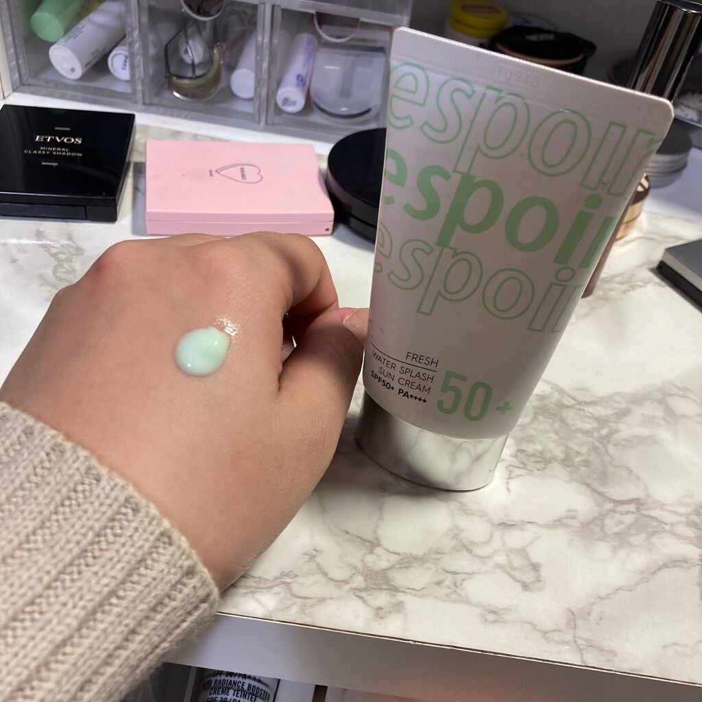ウォータースプラッシュサンクリーム/espoir/日焼け止め・UVケアを使ったクチコミ(2枚目)