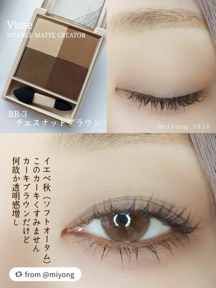 ニュアンス マット クリエイター/Visée/アイシャドウパレットを使ったクチコミ(2枚目)