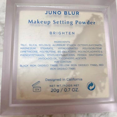 Juno Blur Makeup Setting Powder - Brightening/JUNO & CO./ルースパウダーを使ったクチコミ（8枚目）