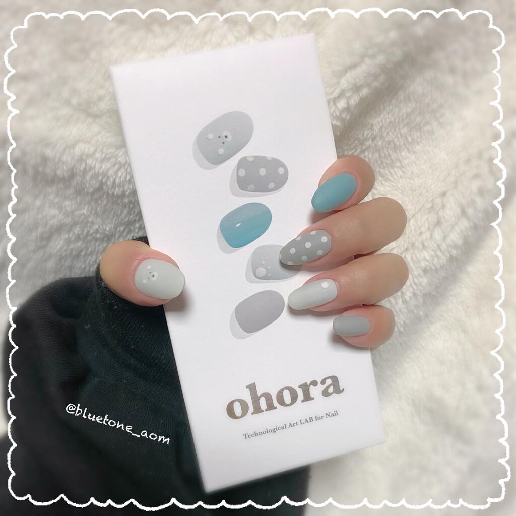 セミキュアジェルネイル(ハンド)/ohora/ネイルシールを使ったクチコミ(10枚目)