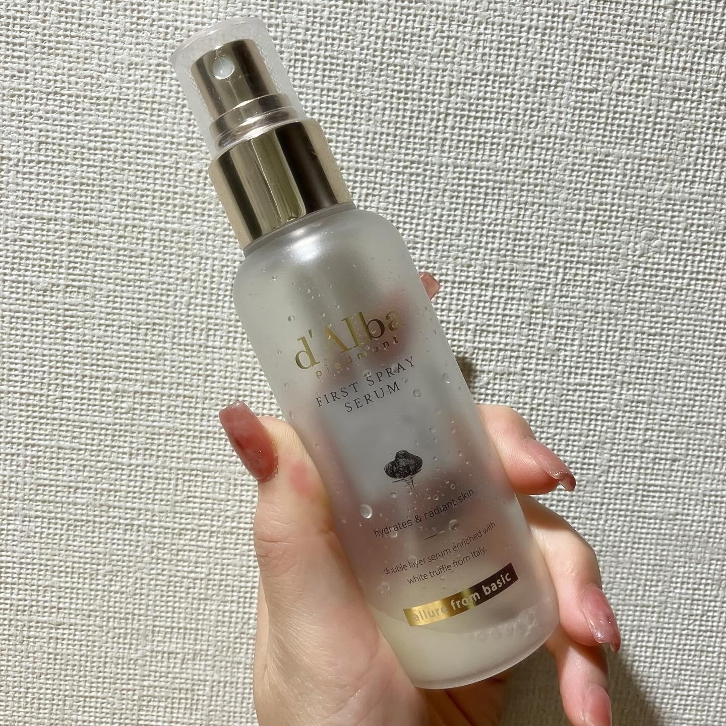 ダルバ ホワイトトリュフファーストスプレーセラム/ダルバ/ミスト状化粧水を使ったクチコミ（2枚目）