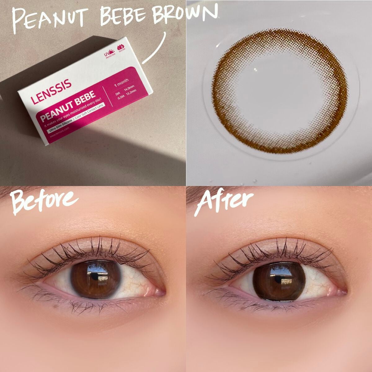スムージーシリーズ/LENSSIS/カラーコンタクトレンズを使ったクチコミ(3枚目)