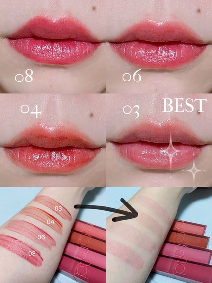 デュイフルウォーターティント/rom&nd/リップティントを使ったクチコミ(2枚目)