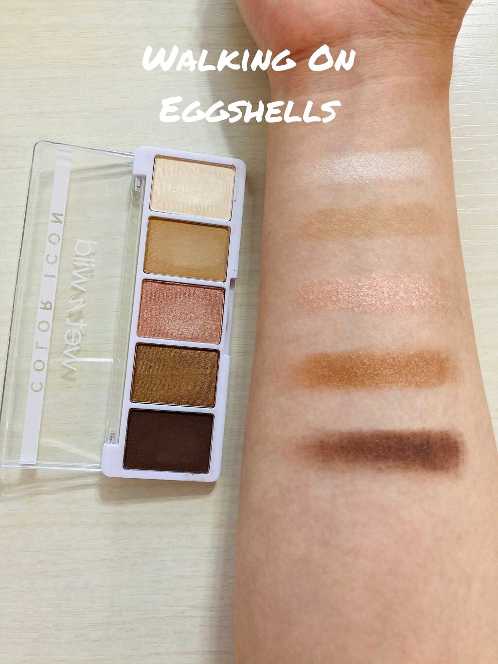 color icon 5-pan eyeshadow palette/wet 'n' wild/アイシャドウパレットを使ったクチコミ(2枚目)