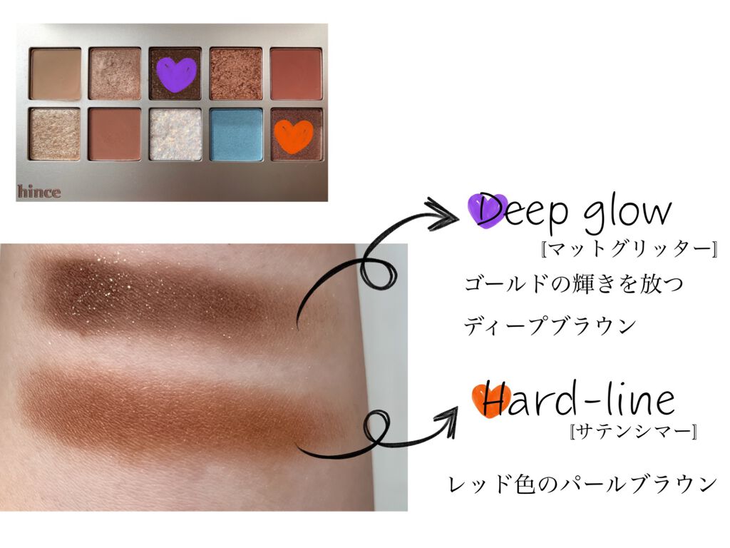 ニューデップスアイシャドウパレット/hince/アイシャドウパレットを使ったクチコミ(7枚目)