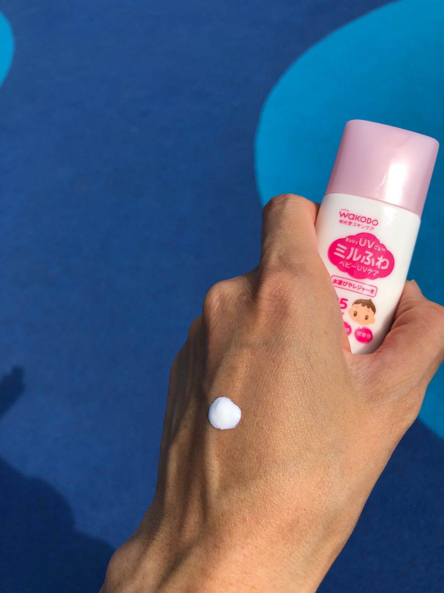ミルふわ ベビーUVケア 毎日のお散歩用/ミルふわベビーUVケア/日焼け止めミルクを使ったクチコミ(2枚目)