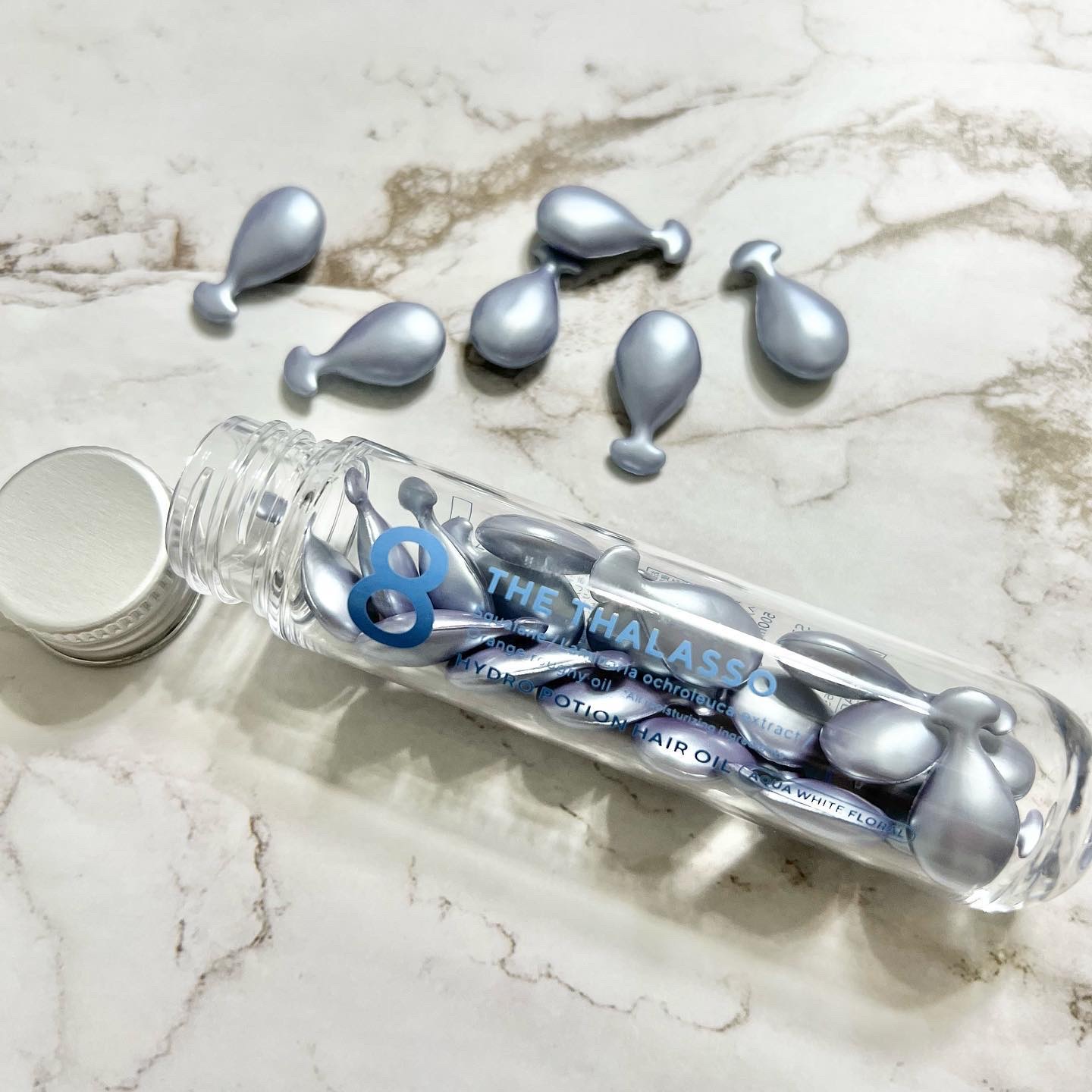 ハイドロポーション 美容液ヘアオイル（アクアホワイトフローラルの香り） 500mg × 24個/エイトザタラソ/ヘアオイルを使ったクチコミ（1枚目）