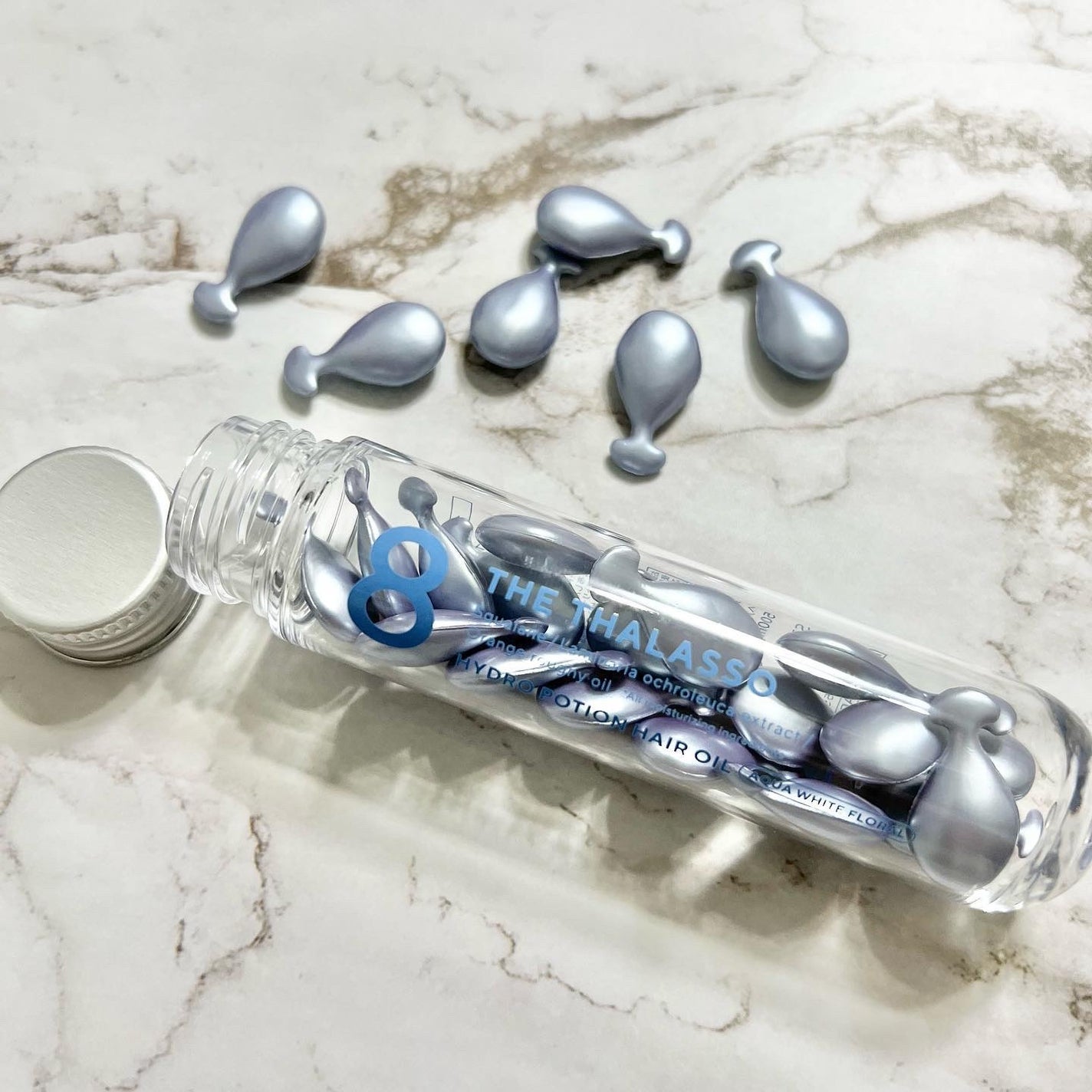 ハイドロポーション 美容液ヘアオイル(アクアホワイトフローラルの香り)/エイトザタラソ/ヘアオイルを使ったクチコミ(1枚目)