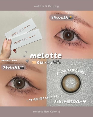 melotte 1day キャットリング/melotte/カラーコンタクトレンズを使ったクチコミ（1枚目）