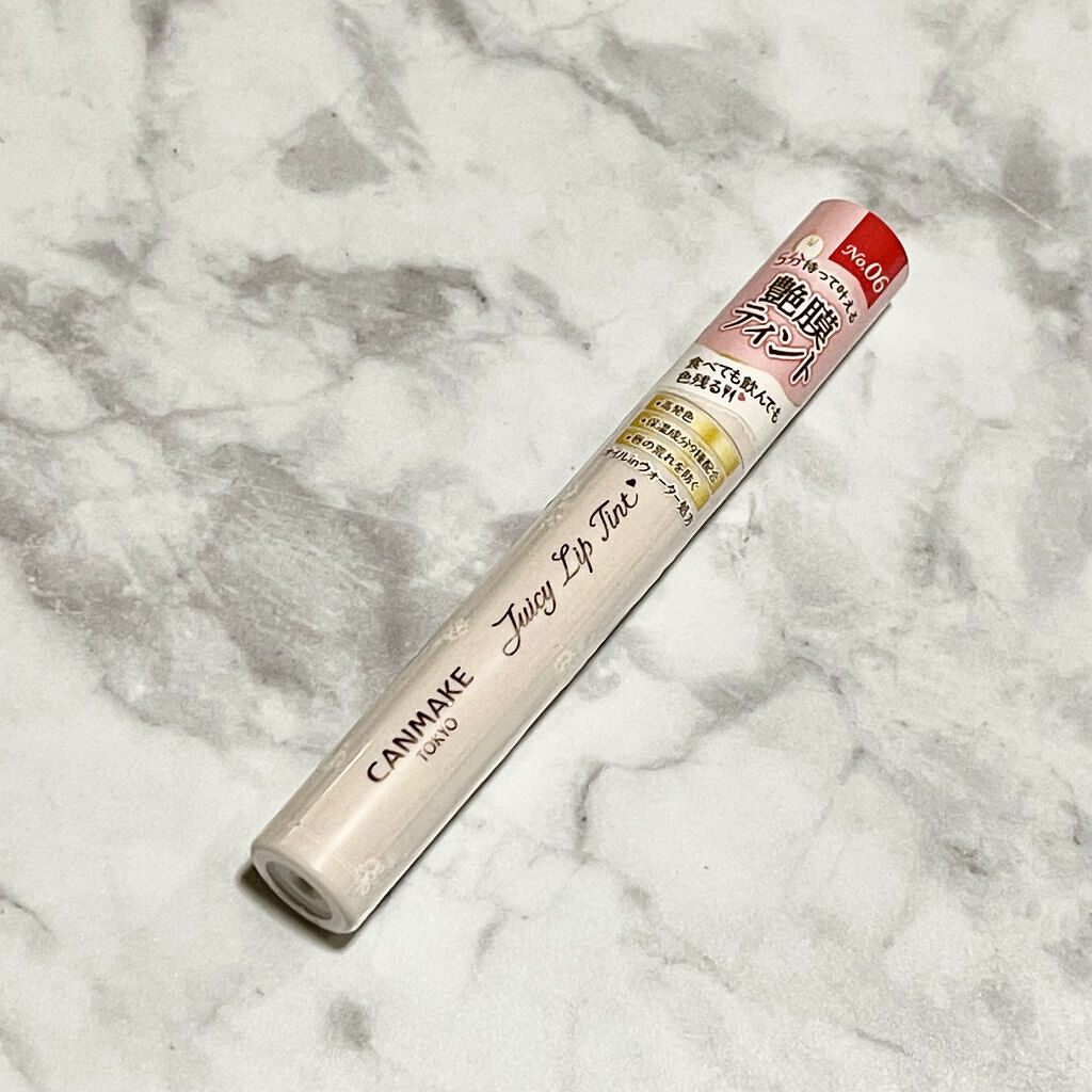 ジューシーリップティント 06 ポメロレッド /キャンメイク/口紅を使ったクチコミ（1枚目）