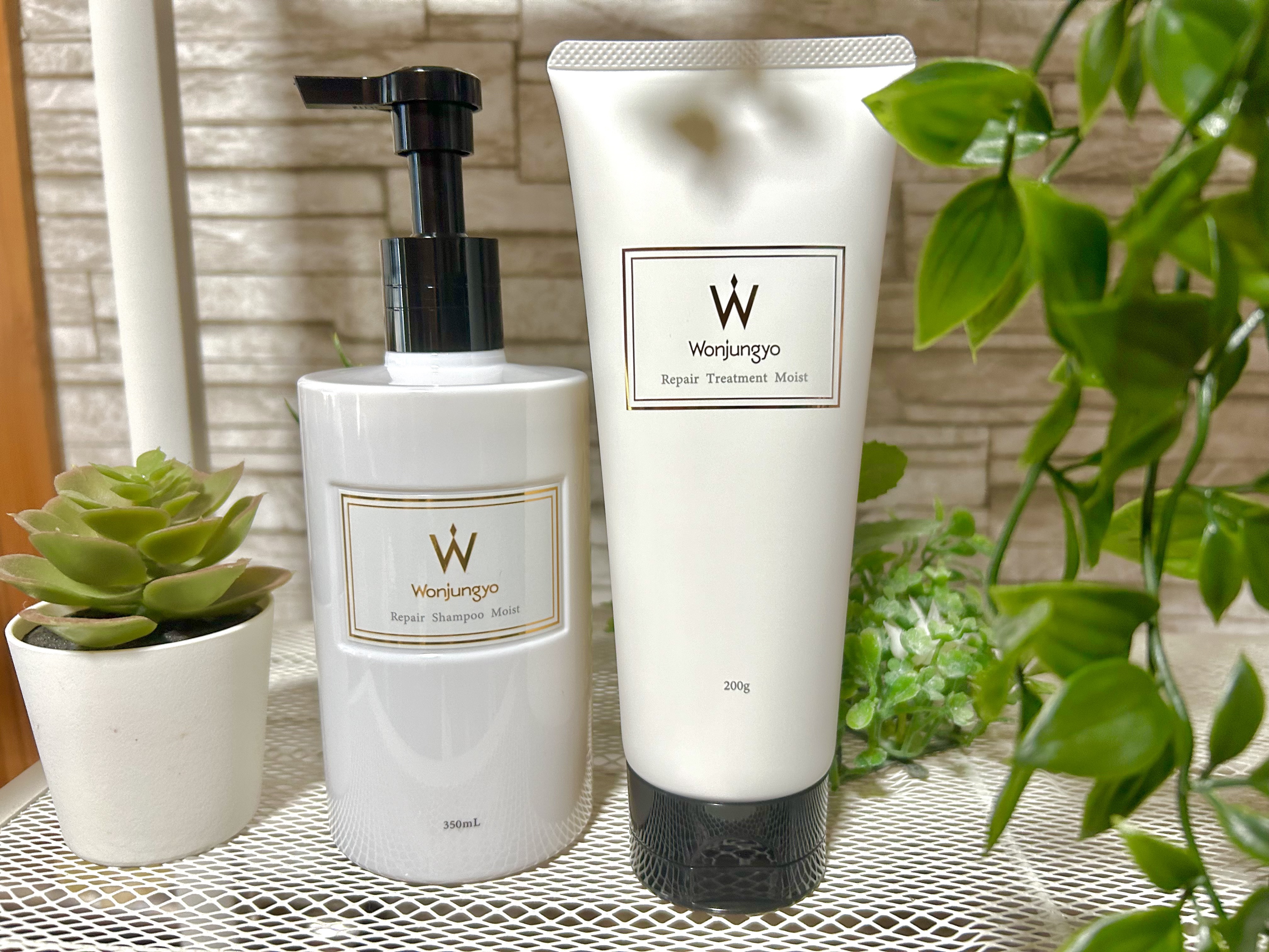 ウォンジョンヨ リペアシャンプー モイスト／リペアトリートメント モイスト/Wonjungyo/市販シャンプーを使ったクチコミ（1枚目）