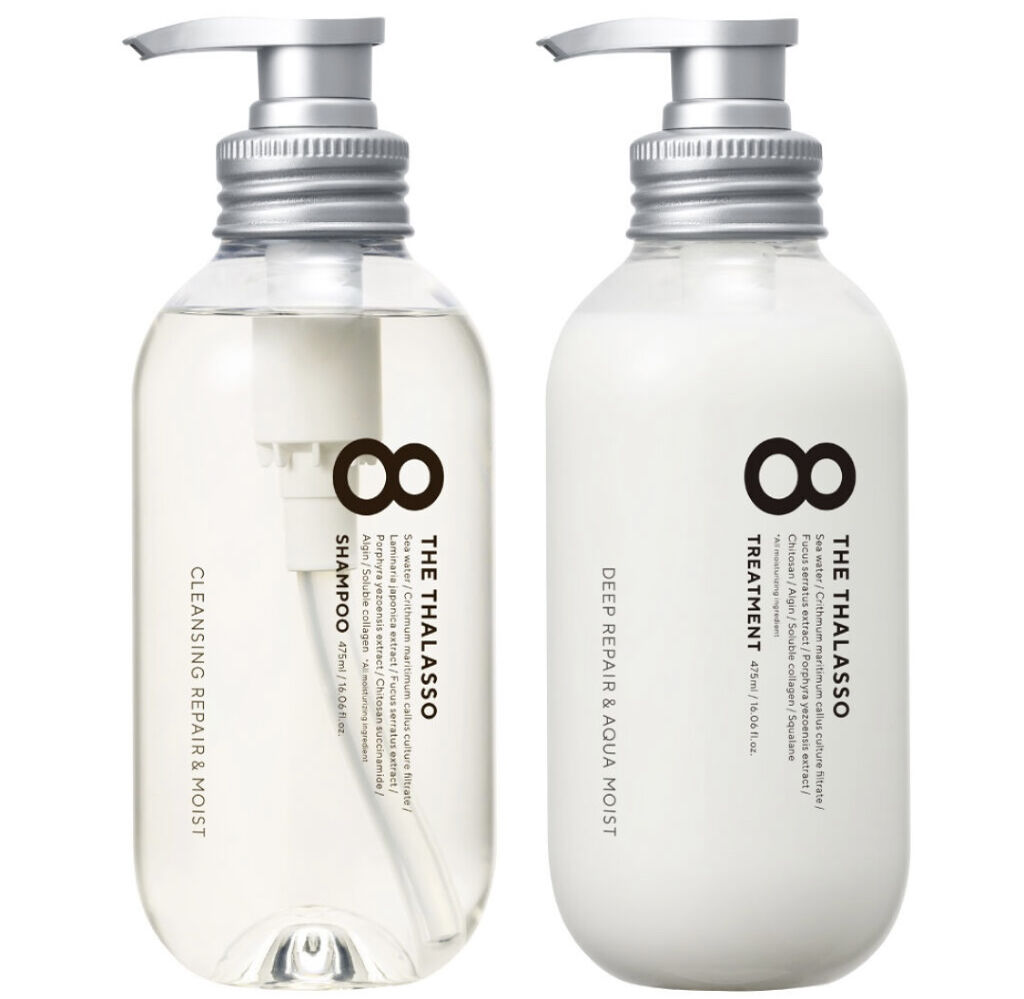 [旧商品]クレンジングリペア＆モイスト 美容液シャンプー／ディープリペア＆アクアモイスト 美容液トリートメント/エイトザタラソ/市販シャンプーを使ったクチコミ（1枚目）