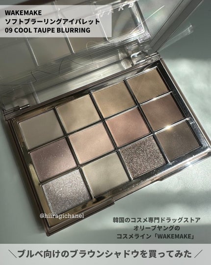 ソフトブラーリングアイパレット/wakemake/アイシャドウパレットを使ったクチコミ(2枚目)