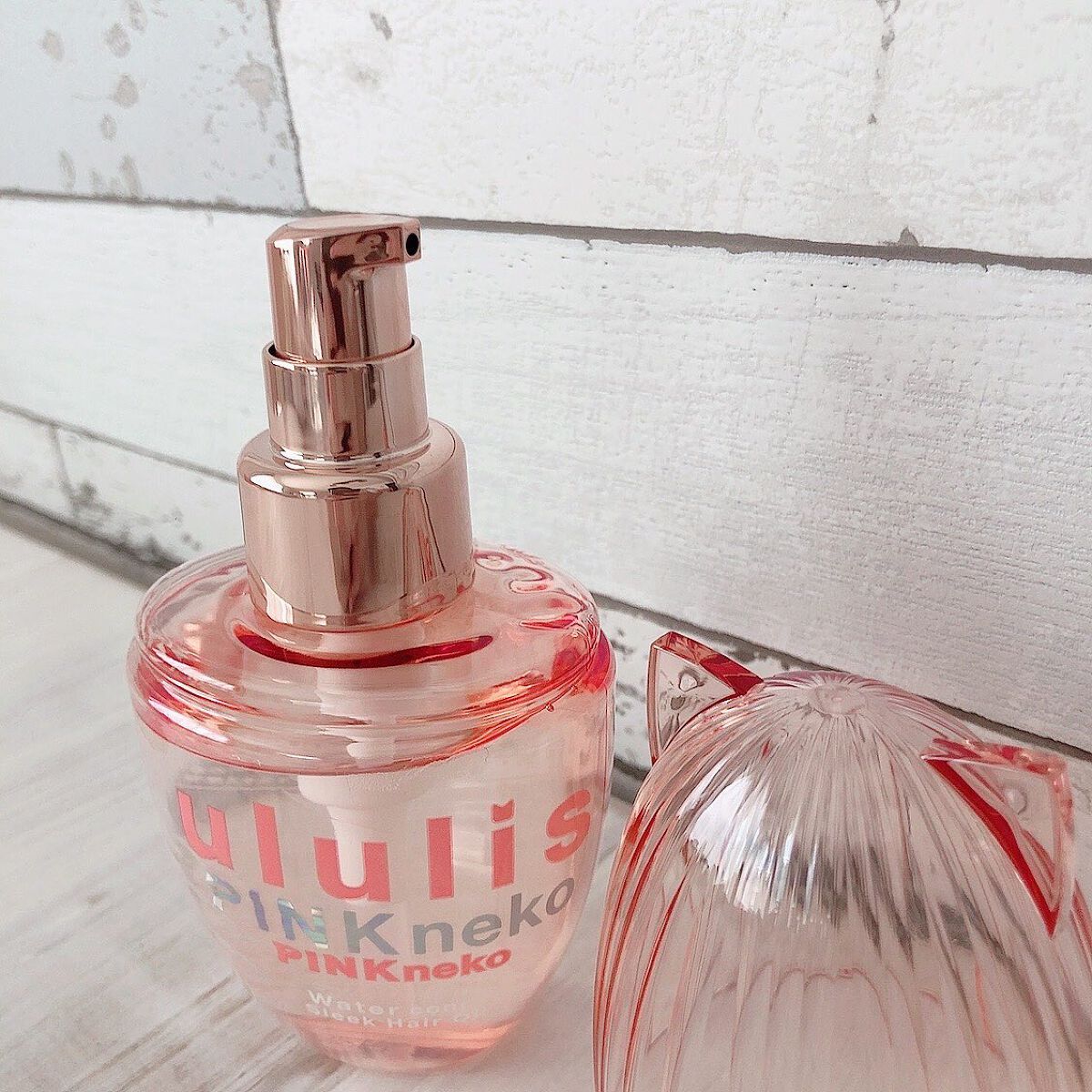 ウルリス ピンクネコ ウォーターコンク スリーク ヘアオイル/ululis/ヘアオイルを使ったクチコミ(2枚目)