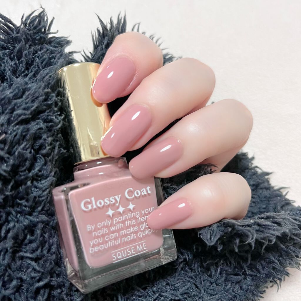 グロッシーコート/スキューズミー/オールインワンネイルを使ったクチコミ(4枚目)