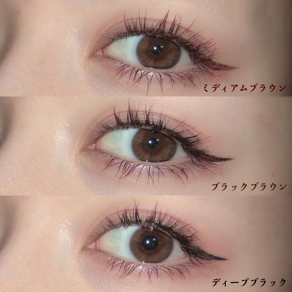 「密着アイライナー」ショート筆リキッド ディープブラック/デジャヴュ/リキッドアイライナーを使ったクチコミ（2枚目）