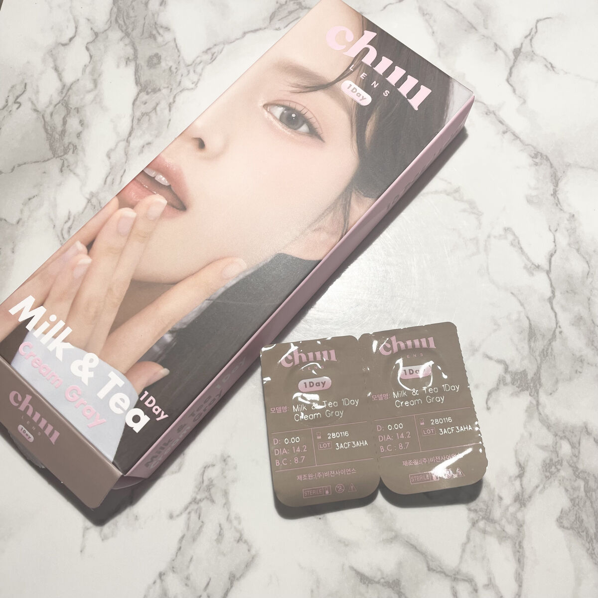 chuuLENS Milk&Tea 1day/chuu LENS/ワンデー（１DAY）カラコンを使ったクチコミ（2枚目）