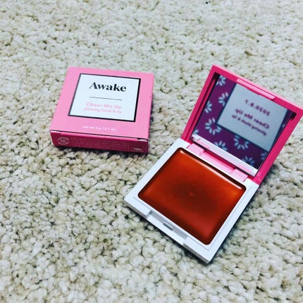 チアミーアップ グロウイング ブラッシュ&リップ 03 amber orange/Awake/口紅を使ったクチコミ(2枚目)