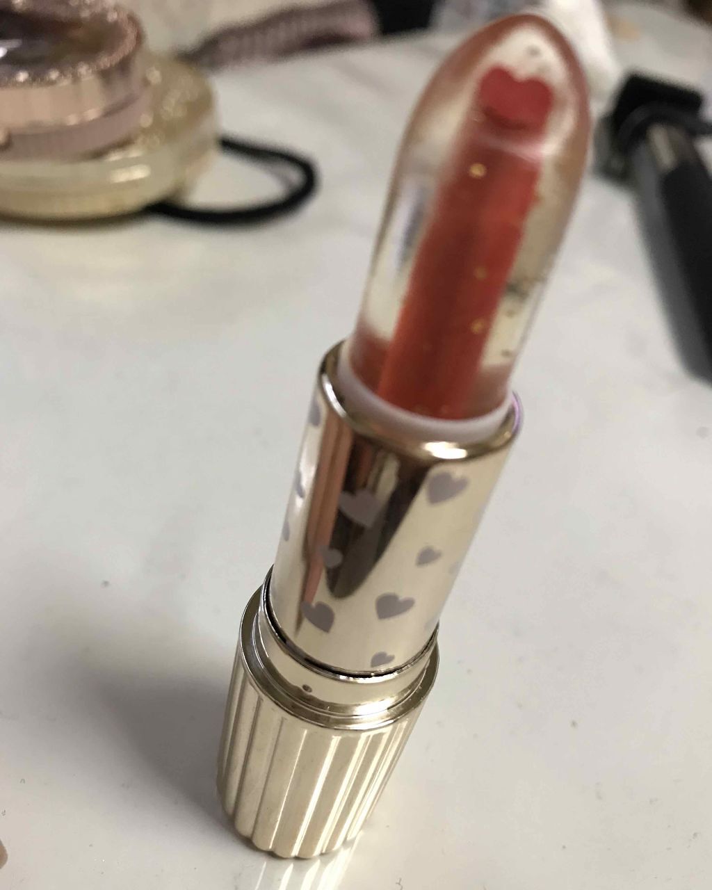 オイルインカラーリップ/JellyKiss/口紅を使ったクチコミ（1枚目）