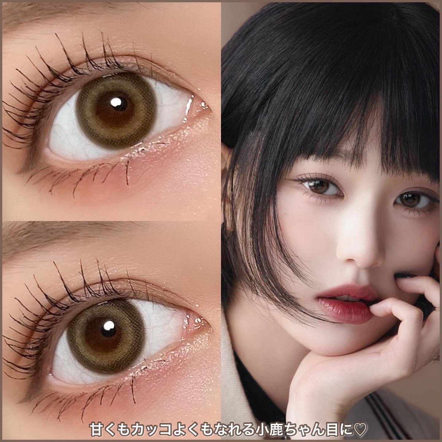 Dear Deer Kristen 1month/Hapa kristin/ワンデー（１DAY）カラコンを使ったクチコミ（3枚目）