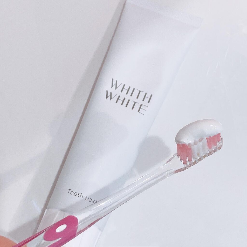 歯磨き粉/WHITH WHITE/歯磨き粉を使ったクチコミ（2枚目）