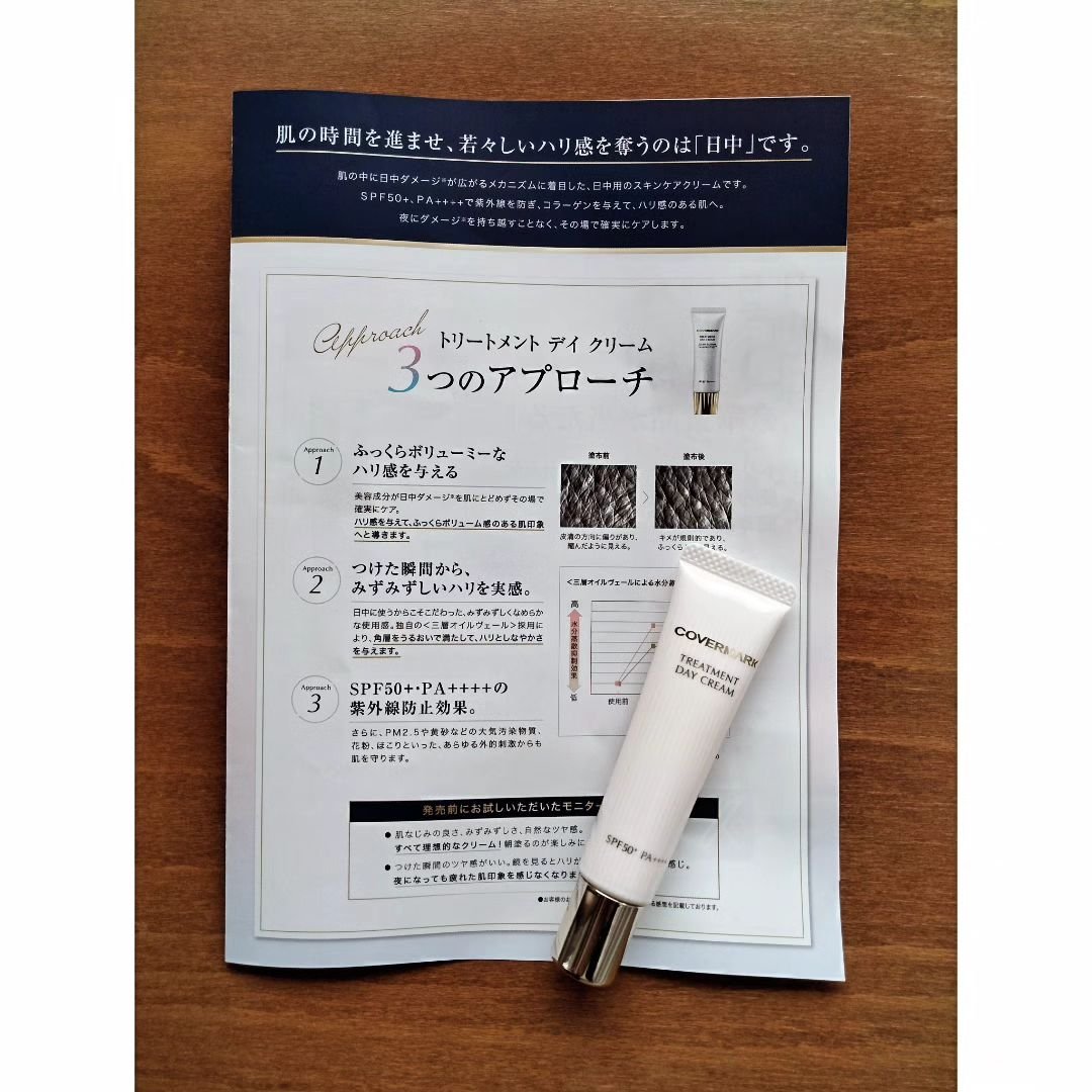 トリートメント デイ クリーム/COVERMARK/日焼け止めクリームを使ったクチコミ（2枚目）
